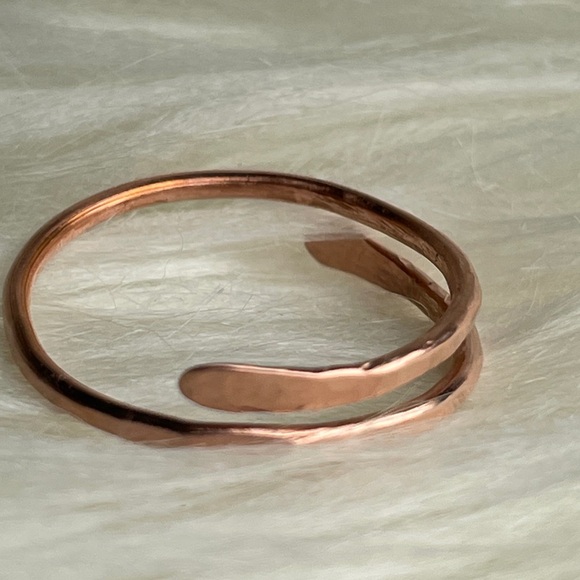 Artisan Adjustable Copper Wrap Ring - Picture 12 of 13